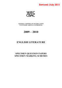 Specimen Assessment Materials (Revised July 2011) pdf