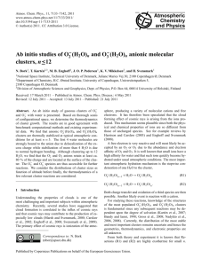 Ab initio studies of O− (H2O)n and O− (H2O)n anionic molecular