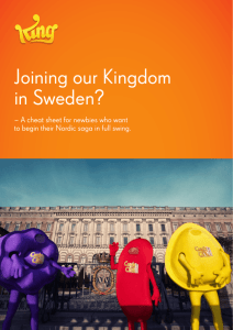 Joining our Kingdom in Sweden?