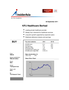 KPJ Healthcare Berhad BUY