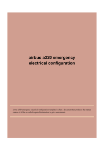 airbus a320 emergency electrical configuration