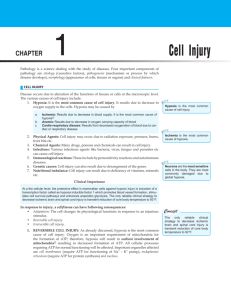 Cell Injury - Jaypee Exam Zone