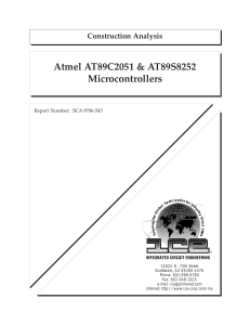 Atmel AT89C2051 & AT89S8252 Microcontrollers