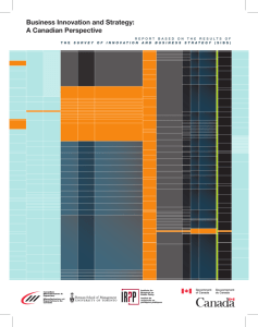 Business Innovation and Strategy: A Canadian Perspective