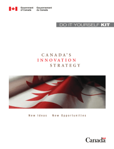 canada's innovation strategy - Publications du gouvernement du