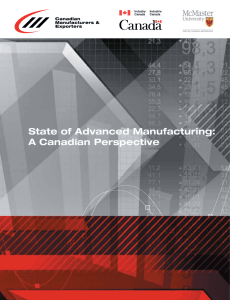 State of Advanced Manufacturing: A Canadian Perspective (October