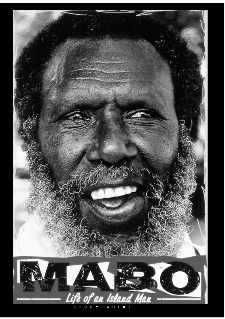 Mabo Study Guide - Curriculum Support