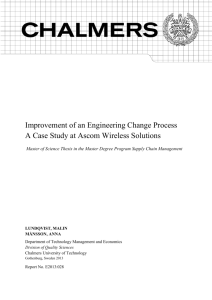 Improvement of an Engineering Change Process A Case Study at
