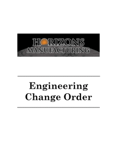 Engineering Change Order