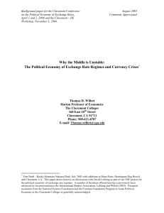 Why the Middle is Unstable: The Political Economy of Exchange