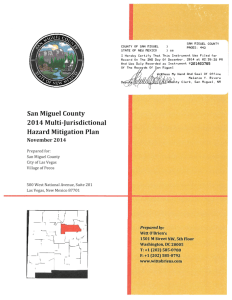 San Miguel County 2014 Multi-Jurisdictional Hazard Mitigation Plan