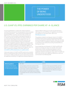US GAAP vs. IFRS: Earnings per share at-a-glance