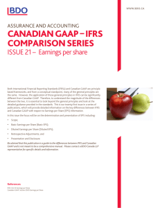 Assurance and Accounting: Canadian GAAP