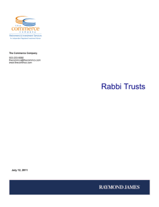 Rabbi Trusts - The Commerce Company