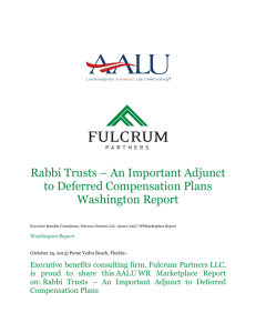 Rabbi Trusts - Fulcrum Partners, LLC