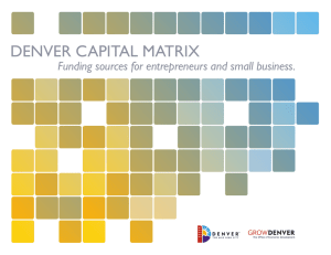 Denver Capital Matrix - City and County of Denver