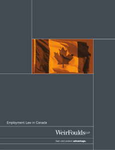 Employment Law in Canada