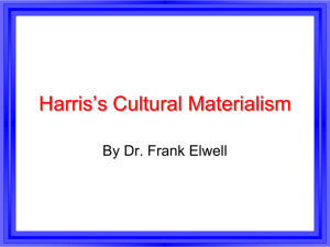 Harris's Cultural Materialism