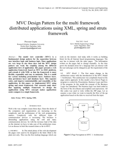 MVC Design Pattern for the multi framework distributed applications