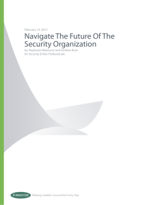 Navigate The Future Of The Security Organization