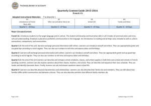 French 1A - Lee County School District