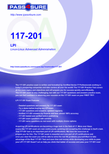117-201 LPI Linux-Linux Advanced Administration