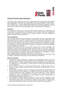 Corporate Partnership Guidelines