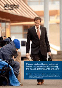 Promoting health and reducing health inequities