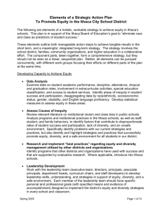 Assess Causes of Inequity - Ithaca City School District