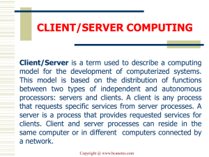 client/server computing