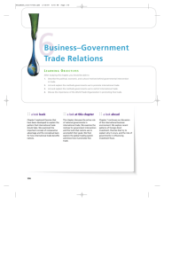 B usiness – G ove rn ment Trade Relations