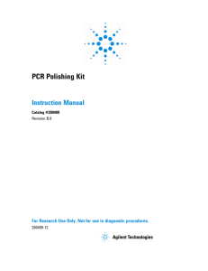 PCR Polishing Kit - Agilent Technologies