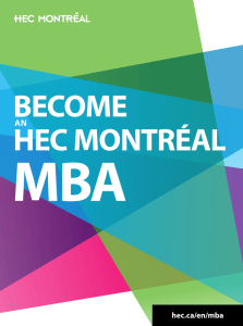 an HEC Montréal MBA