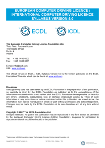 european computer driving licence / international