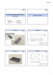 Mechanical Engineering Drawing Workshop Sample Drawings