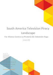 South America Television Piracy Landscape