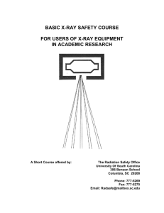 basic x-ray safety course - University of South Carolina