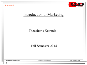 Introduction to Marketing