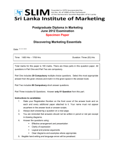 DME - The National institute for Marketing in Sri Lanka