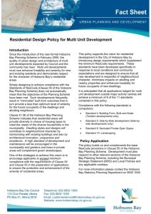 Residential Design Policy for Multi Unit Development