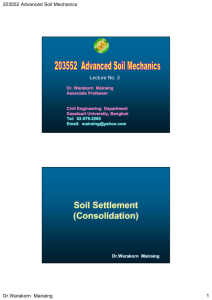 Soil Settlement