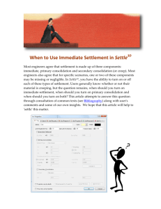 When to Use Immediate Settlement in Settle3D?