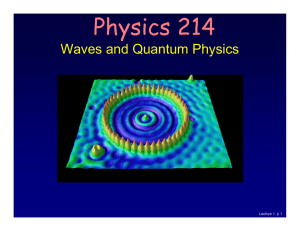 Waves and Quantum Physics - Course Website Directory