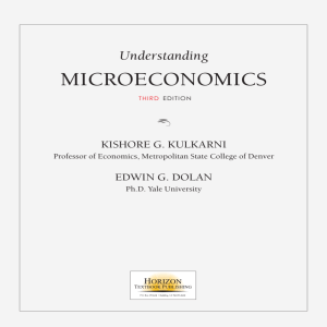 microeconomics - Kishore Kulkarni