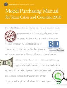 Model Purchasing Manual