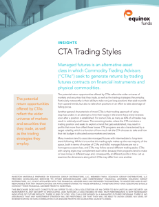 CTA Trading Styles