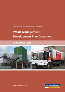 Waste Management DPD Publication Draft