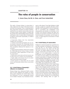 Chapter 14 - Society for Conservation Biology