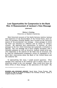 A Reassessment of Jackson's Veto Message.
