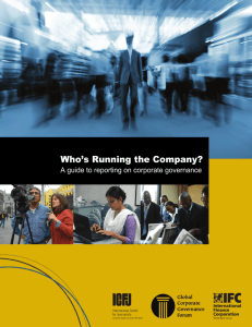 Who's Running the Company: A Guide to Reporting on